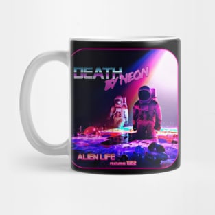 Death By Neon Official logo design - album cover Alien Life feat 1982 Mug